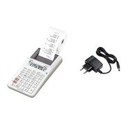 Casio HR-8RCE-WE Calcolatrice Scrivente Bianca Portatile, Bianco & ADA-60024 Ali