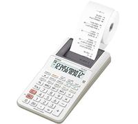 CASIO HR-8RCE-WE Calcolatrice Scrivente Portatile, Display a 12 Cifre, Funzioni Check e Correct, Funzioni After Print e Re-Print, Blister, Bianco