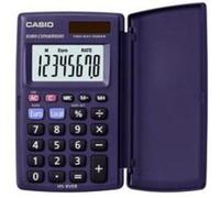 Casio calcolatrice portatile HS-8VER Blu 8 cifre con calcolo tasse
