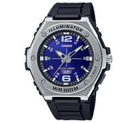 Casio Illuminator MWA-100H-2AVCF - Orologio da uomo al quarzo, resistente, 50 mm, Nero, MWA-100H-2AVCF