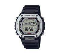 Casio Illuminatore a LED con cronometro doppio fuso 1/100 secondi con 5 allarmi multifunzione MWD-110H-1AV
