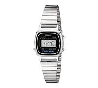 Casio LA670WA-1 - Orologio da uomo, cinturino in acciaio inox, colore: argento, argento, No Size, Vestito