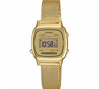 Casio LA670WEMY-9EF Women's Digital Watch - Gold-Tone, Mesh Band