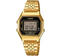 Casio LA680WGA-1DF - Orologio da polso, in resina, nero, oro, acciaio inossidabile, oro, resina, Bracciale