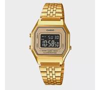 Casio LA680WGA-9B | Orologio da donna digitale vintage tono oro con acciaio i...