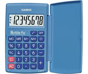 CASIO LC-401LV-BU calcolatrice tascabile - Display a 8 cifre, di colore blu
