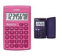 CASIO LC-401LV-PK calcolatrice tascabile - Display a 8 cifre, di colore rosa & H