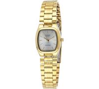 Casio LTP-1169N-7ARDF Women's Watch - 22mm Gold-Tone Rectangular Case, Silver Dial, Stainless Steel Bracelet, Quartz Movement