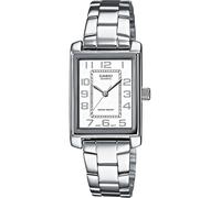 Casio LTP-1234PD-7BEG Timeless Collection 21mm 1ATM Quarzo Unisex Bianco Argento