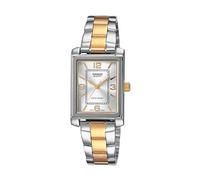 Casio LTP-1234PSG-7AEG Women's Two-Tone Stainless Steel Watch - Silver Dial