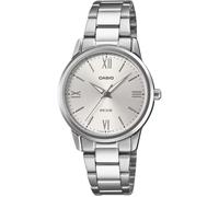 Casio LTP-1303DDD-7AV Orologio analogico da donna standard in acciaio inossidabile con quadrante argentato romano a 3 lancette