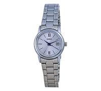 Casio LTP-V002D-7B3 Women's Standard Dress Stainless Steel Silver Dial Date Watch