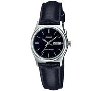 Casio LTP-V006L-1B2 | Orologio analogico da donna in pelle | Quadrante nero |...
