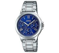 Casio LTP-V300D-2A2UDF Women's Watch - Blue Dial, Stainless Steel Bracelet
