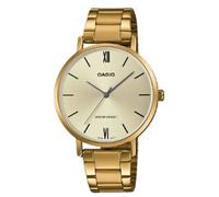 Casio LTP-VT01G-9BUDF Women's Gold-Tone Analog Watch - Champagne Dial