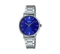 Casio LTP-VT02D-2AUDF Women's Analog Watch - Blue Dial, Stainless Steel Band