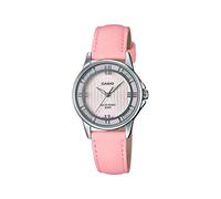 Casio LTP1391L-4A2V Women's Enticer Pink Leather Band Crystal Accented Pink Dial Analog Watch