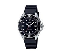Casio MDV-10-1A1VEF Men's Analog Watch - 38.5mm Black Dial, Bio-Based Resin Strap
