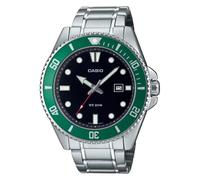 Casio MDV-107D-3A2VDF Orologio Uomo 200m Acciaio Quartz Data Quadrante Verde