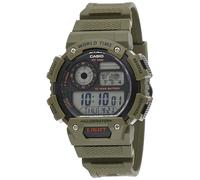 Casio Men's Classic Quartz Resin Strap, Green, 26.88 Casual Watch (Model: AE-1400WH-3AVCF)