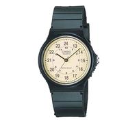Casio MQ24-9B - Orologio analogico a 3 lancette, unisex, con quadrante militare, cinturino in gomma nera