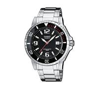 Casio MTD-1053D-1AVES Men's Analog Watch - Stainless Steel, Black Dial, 200m Water Resistance