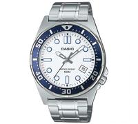 CASIO MTD-135D-7A Orologio Uomo Acciaio Diver Style Quadrante Bianco