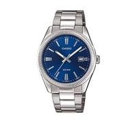 Casio MTP-1302PD-2AVEF Men's Analog Watch - Blue Dial, Stainless Steel Band