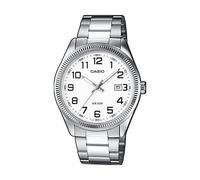 Casio MTP-1302PD-7BVEF Men's Analog Watch - White Dial with Stainless Steel Bracelet