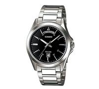 Casio MTP-1370D-1A1VDF Men’s Stainless Steel Black Dial Day-Date Watch