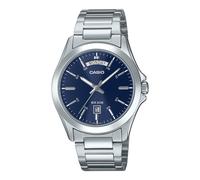 CASIO MTP-1370D-2A2VDF OROLOGIO UOMO ACCIAIO DAY-DATE 37mm BLU SOTTOCOSTO