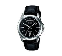 Casio MTP-1370L-1AVEF - Orologio da polso da uomo, cinturino in pelle colore nero
