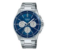 Casio Mtp1374d2a3vd 5atm 47mm Watch Argento Uomo