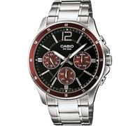Casio Orologio Multi-quadrante al Quarzo Uomo con Cinturino in Acciaio Inossidabile MTP-1374PD-5AVEF