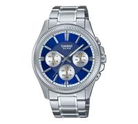 Casio MTP-1375D-2A1VDF Men's Analog Watch - Blue Dial, Stainless Steel Band