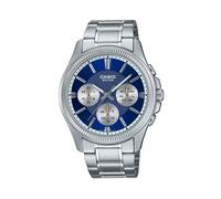 Casio MTP-1375PD-2A1VEF Men's Analog Watch - Blue Dial, Stainless Steel Band, Day-Date Display