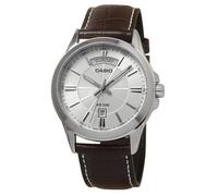 Casio MTP-1381L-7A | Orologio analogico | Quadrante argento | Cinturino in pe...