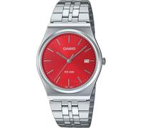 Casio MTP-B145D-4A2VEF Men's Analog Watch - Red Dial with Stainless Steel Bracelet