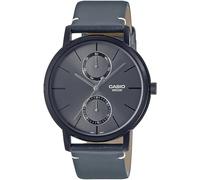 Casio Orologio Quadrante Multiplo al Quarzo Uomo con Cinturino in Pelle MTP-B310BL-1AVEF