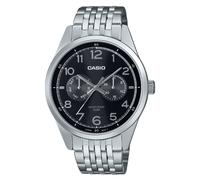 Casio MTP-E340D-1AV Quadrante Nero Giorno/Data Quarzo Orologio Analogico da Uomo