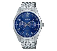 Casio MTP-E340D-2AV Quadrante Blu Giorno/Data Quarzo Orologio Analogico da Uomo