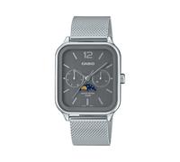 Casio MTP-M305M-8AVER Men's Analog Watch - Stainless Steel Mesh Band, Gray Dial