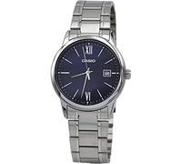 Casio MTP-V002D-2B3 - Orologio analogico da uomo con data, quadrante blu romano
