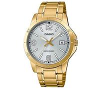Casio MTP-V004G-7B2UDF Men's Gold-Tone Analog Watch - Silver Dial