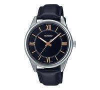 CASIO MTP-V005L-1B5UDF OROLOGIO UOMO PELLE NERO 40mm NUMERI ROMANI SOTTOCOSTO