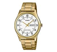 Casio MTP-V006G-7BUDF Men's Watch - White Dial, Gold-Tone Stainless Steel Bracelet