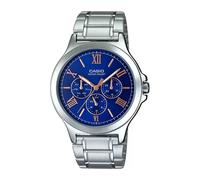 Casio MTP-V300D-2AUDF Men's Watch - Blue Dial, Stainless Steel Band