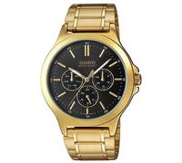 Casio MTP-V300G-1AUDF Men's Watch - Gold Stainless Steel, Black Dial, Chronograph
