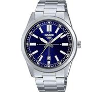 Casio MTP-VD02D-2E Orologio sportivo analogico da uomo con quadrante blu a 3 mani