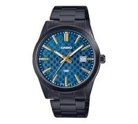 Casio Orologio da polso uomo MTP-VD02B-1EUDF quadrante nero, nero/blu, Moderno